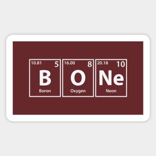 Bone (B-O-Ne) Periodic Elements Spelling Sticker